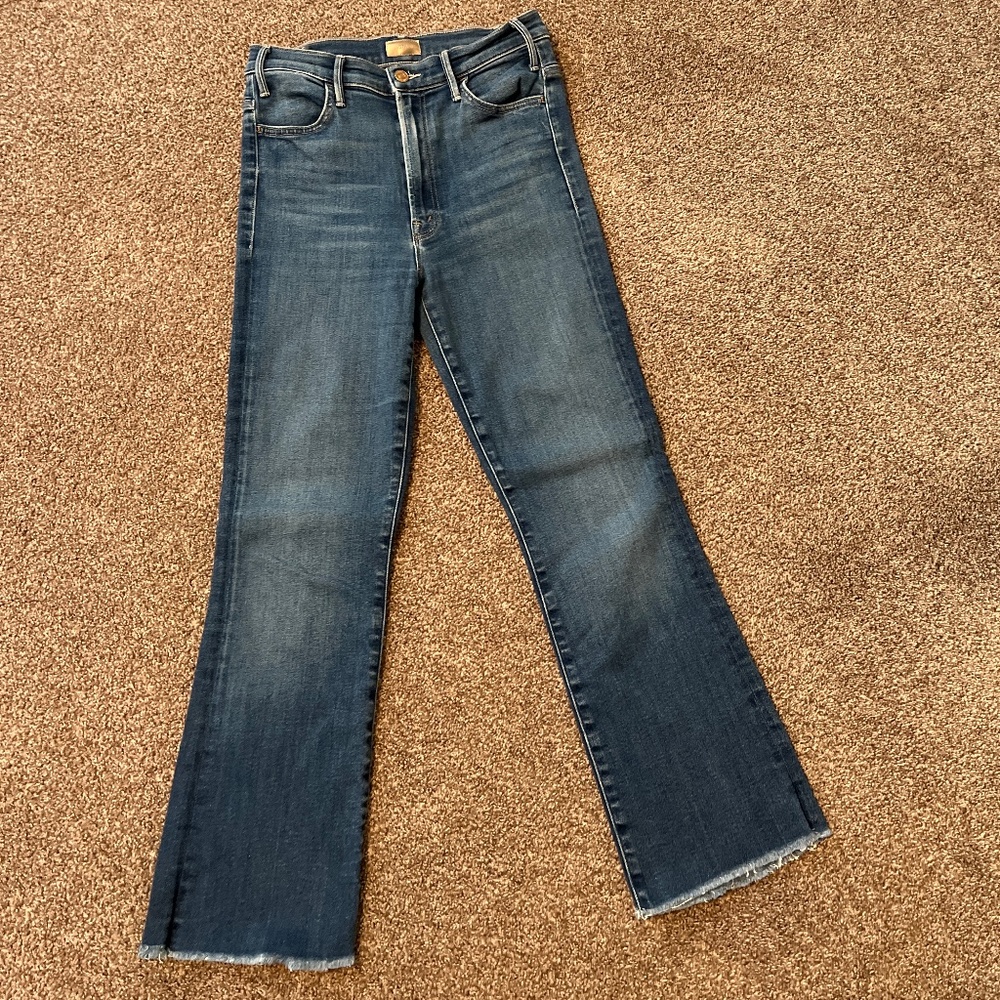 MOTHER Women's Dark Blue Flared Jeans